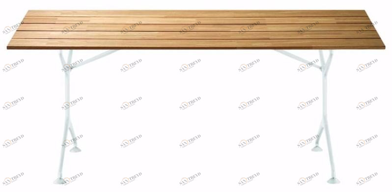 Alias Складной прямоугольный садовый стол из алюминия и дерева Teak setes sun-id-1421577