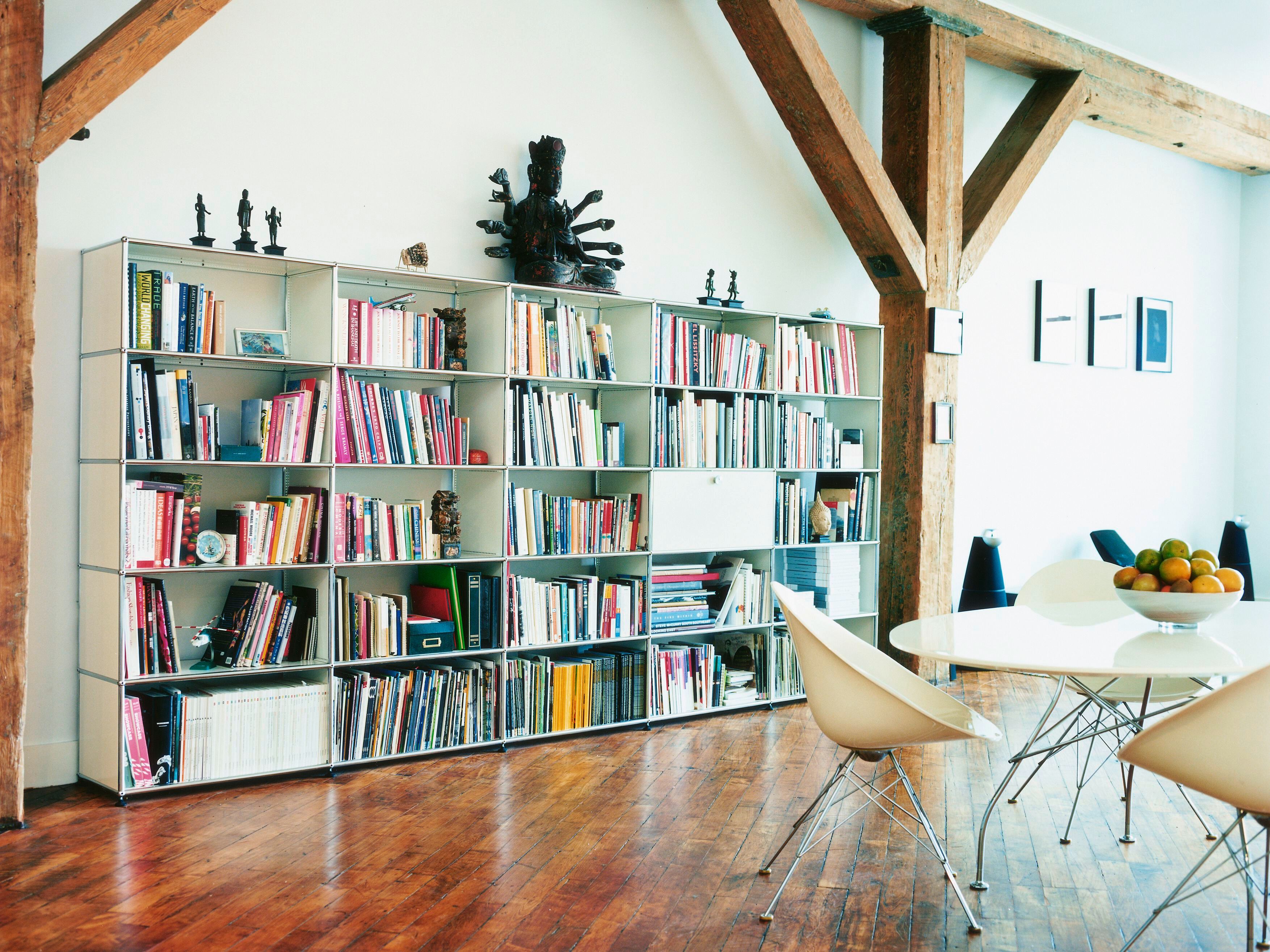 Секционный книжный шкаф из металла USM USM Haller System ARCH-00108209