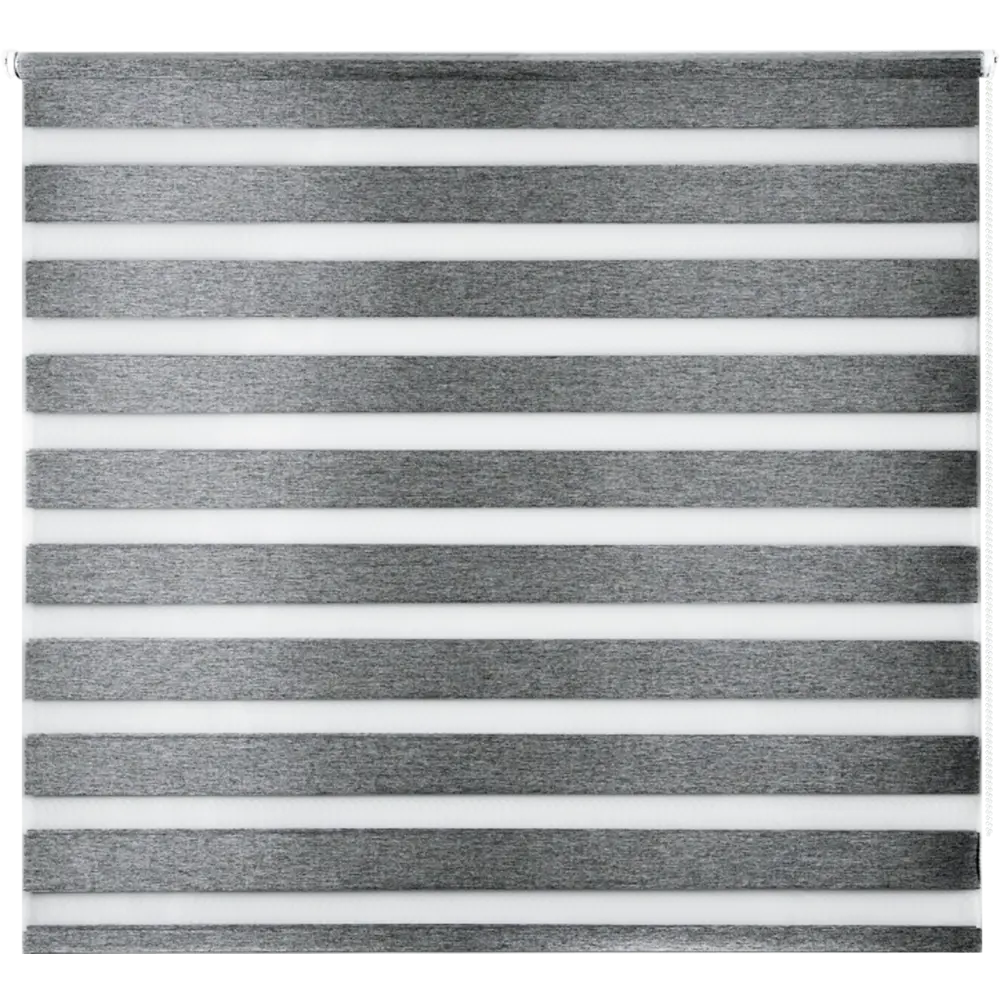 Рулонная штора MIAMOZA день-ночь серый блэкаут 140×175 см 82614532 Д/Н BLACKOUT STLM-0031744