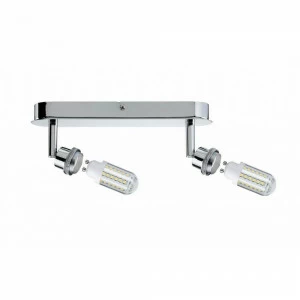 Спот потолочный светодиодный на 2 лампы хром DecoSystems 60307 PAULMANN SLIM SLOMKA 00-3891670 Хром
