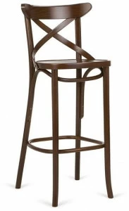 Paged Высокий табурет из бука со спинкой 1230