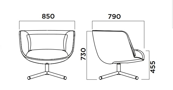 Тканевое кресло с подлокотниками Infiniti Bombom ARCH-00063410 - Вид №11