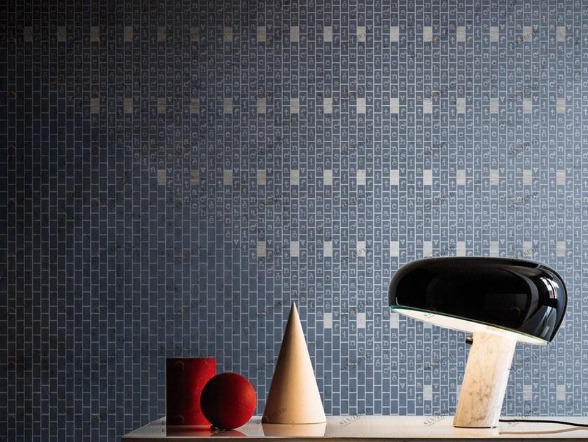 Wall&decò Геометрические обои с тиснением Contemporary wallpaper 2018 sun-id-1500418