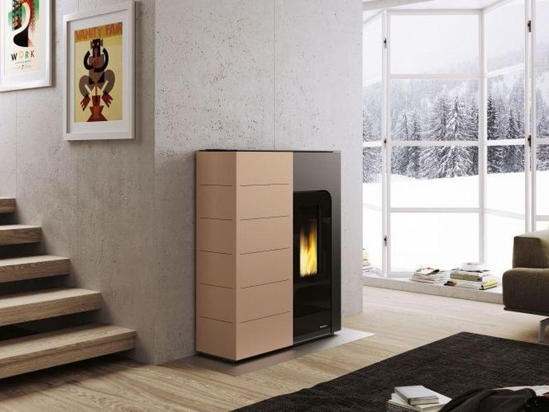 PALAZZETTI Пеллетная печь из стали и стекла класса а ++ Ginger sun-id-1354941 - Вид №1