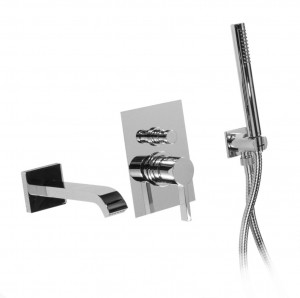 08530 / DPR Встраиваемый смеситель для ванны и душа с дуплексным душем. Bongio TMix18