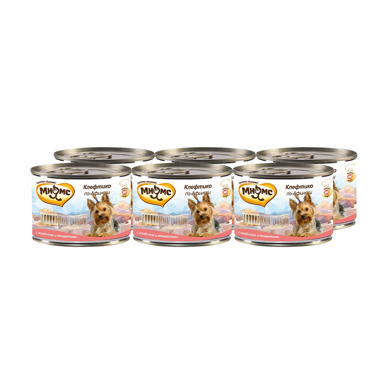 ПР0027408*6 Корм для собак Pro pet Клефтико по-Афински, ягненок, томаты конс. 200г (упаковка - 6 шт) МНЯМС 