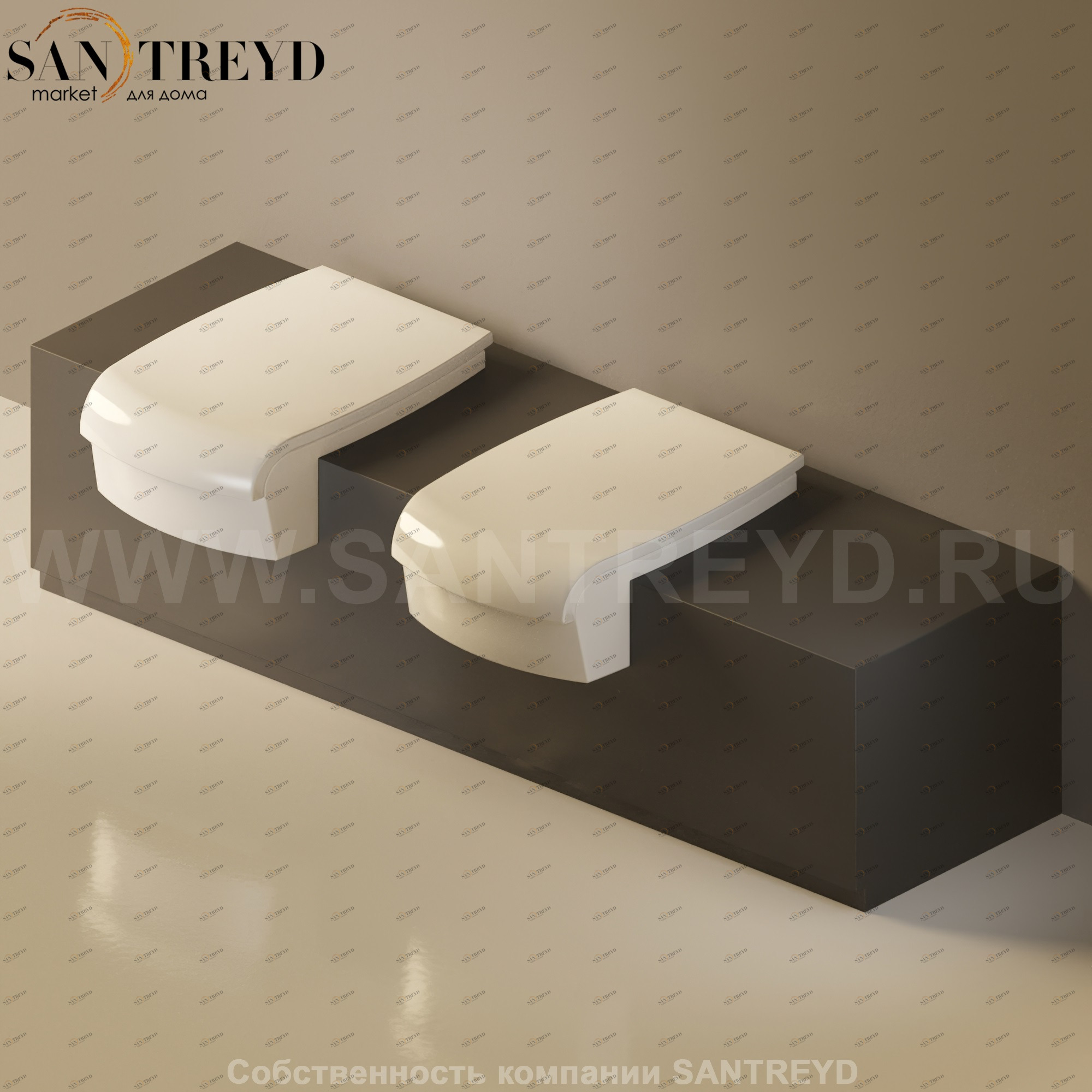 Flaminia UNA Консоль для унитаза и биде от 200 до 240 см черная UNA240WB.7006 Ceramica Flaminia UNA240WB7006