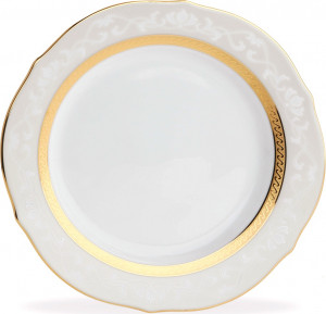10599212 Noritake Тарелка акцентная Noritake "Хэмпшир, золотой кант" 23см Фарфор