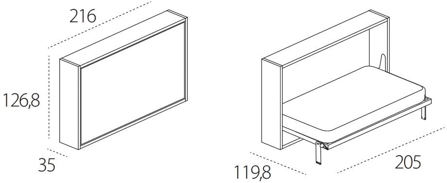 CLEI Раскладная односпальная кровать Kali sun-id-1350303 - Вид №7