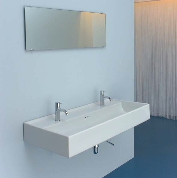 46043 Подвесная раковина настенная овальная Rapsel  белая  - Вид №4