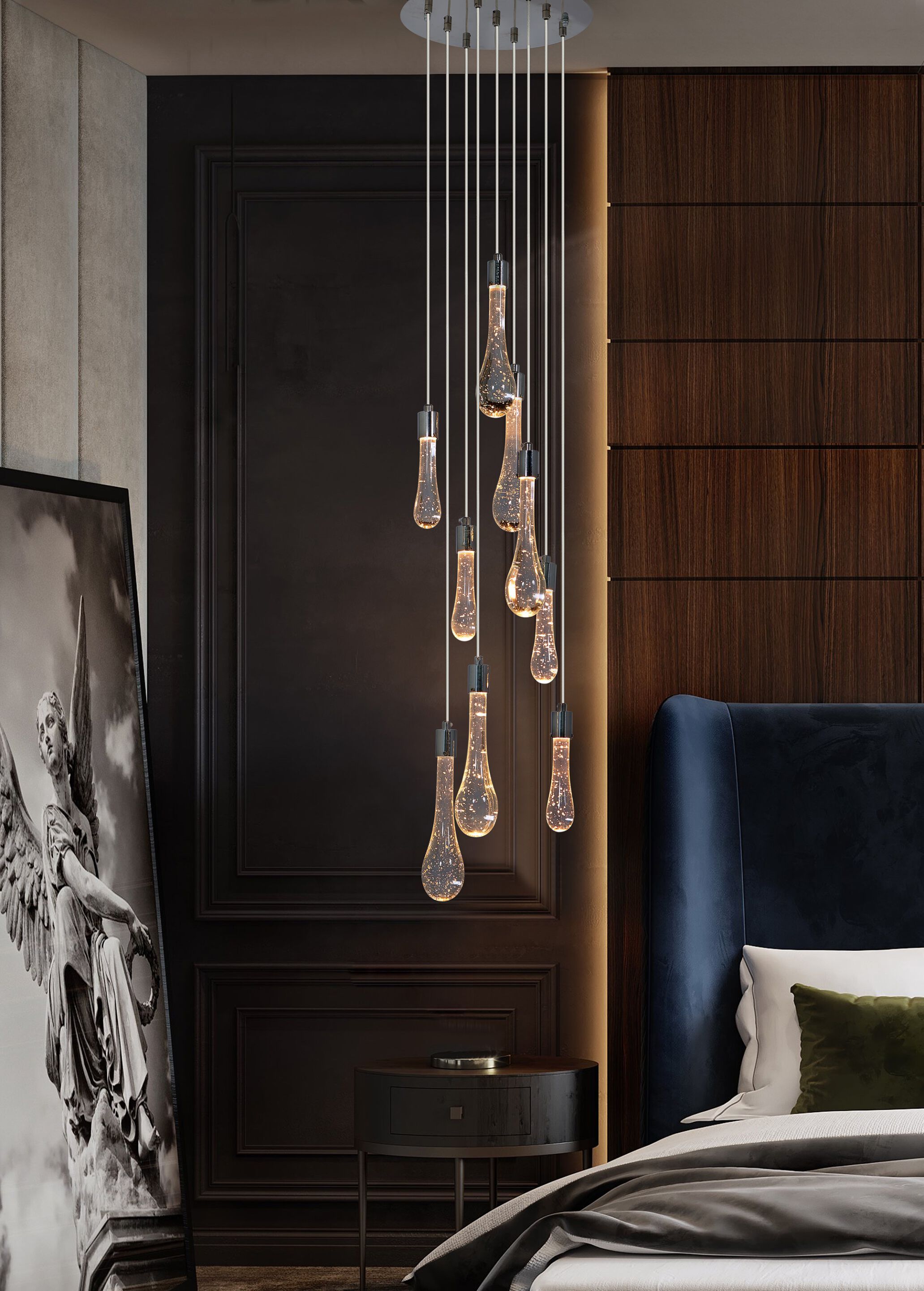 Светодиодная подвесная лампа из нержавеющей стали и стекла K-Lighting PACIFIC ARCH-00041423 - Вид №1