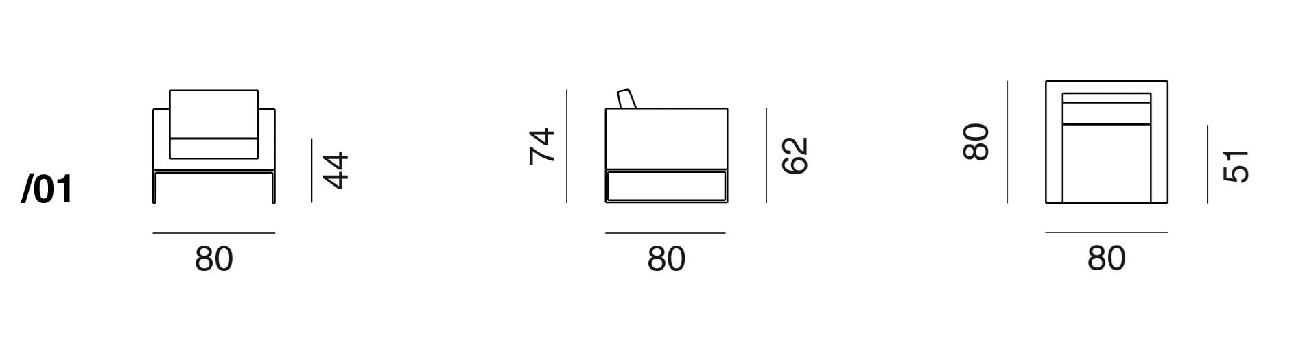 Кожаное кресло с подлокотниками de Sede DS-160 ARCH-00101192 - Вид №1