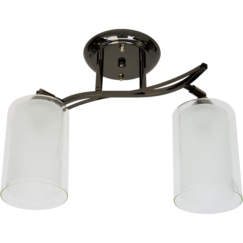 Люстра потолочная КС30057/2C, 2хЕ27х60 Вт, цвет никель КЛЮЧНИК STLM-2114086