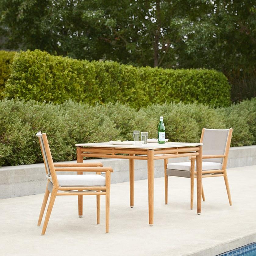 JANUS et Cie Садовый стул из тика с подлокотниками Konos sun-id-1463468 - Вид №5