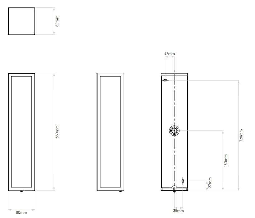 Латунные и стеклянные светодиодные наружные настенные светильники Astro Lighting SALERNO ARCH-00100004 - Вид №2