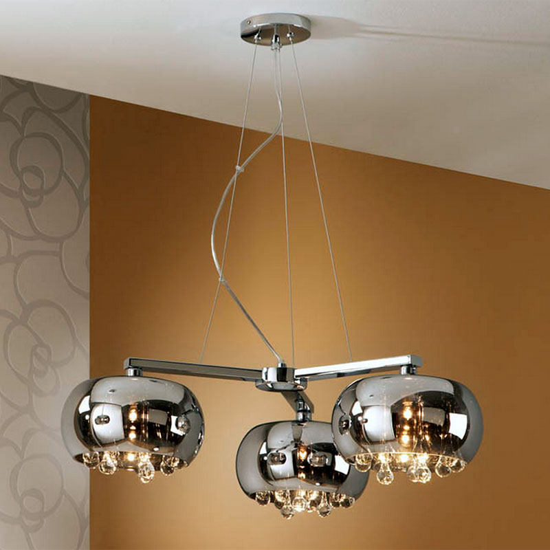 Подвесной светильник Argos от Schuller хром 3 лампы 50-9112 SCHULLER ДИЗАЙНЕРСКИЕ 243403 Хром  - Вид №1