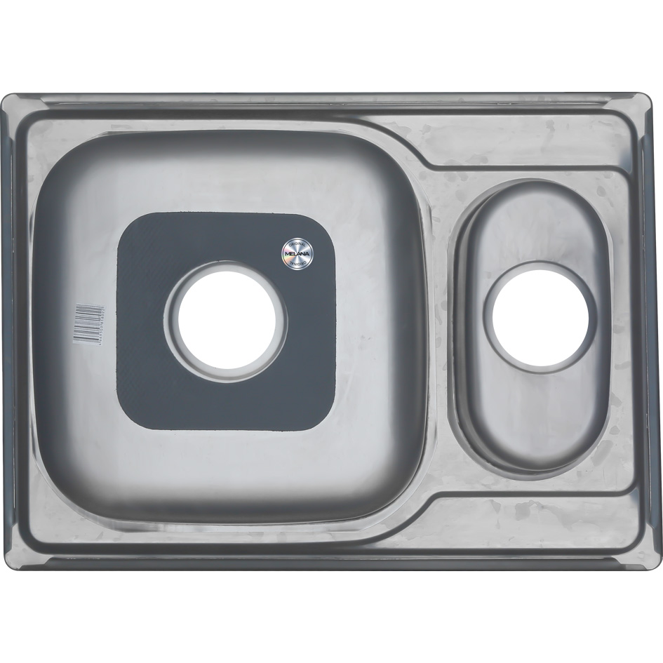 Мойка 6950S U MELANA 0,6/160 1,5-я чаша врезная прямоугольная с сифоном (227S t *10) 227S t (*10) - Вид №3
