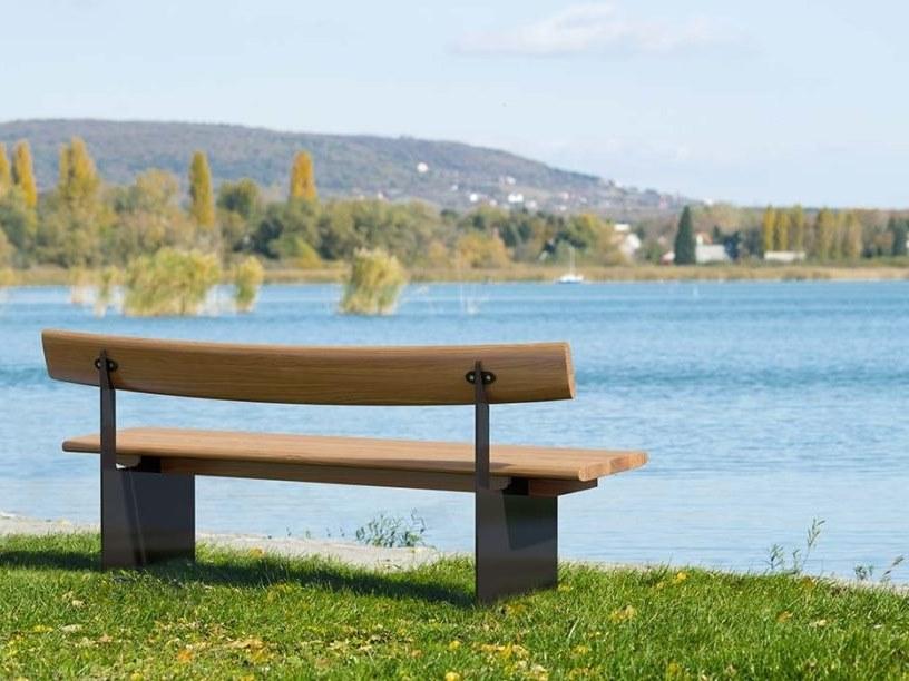 VESTRE Деревянная скамейка со спинкой в ​​современном стиле sun-id-1480425 - Вид №2