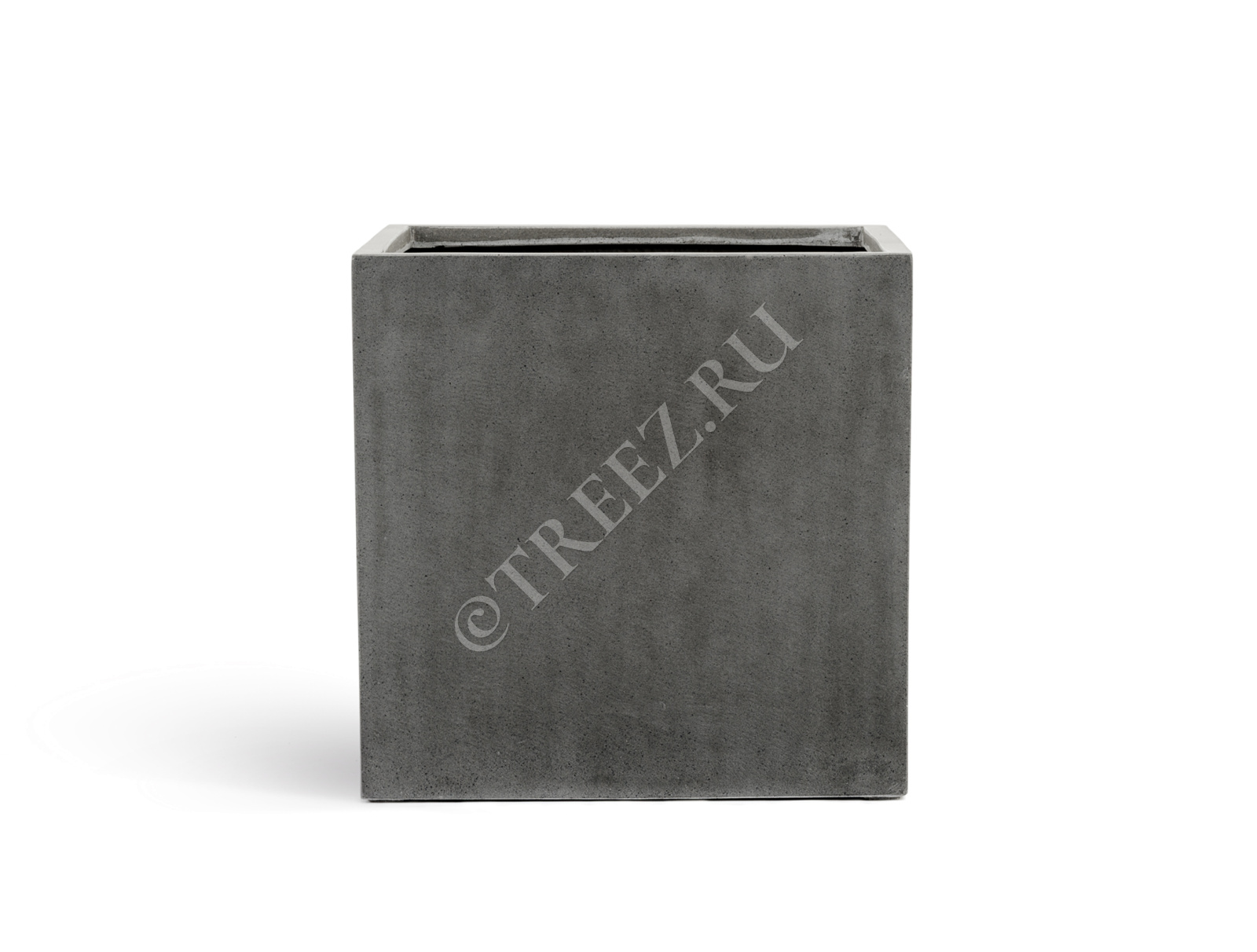 41.3317-02-005-GR/XL-30 Кашпо  Effectory - серия Beton - Куб (без вставок) - Тёмно-серый бетон Цветочная коллекция  - Вид №5