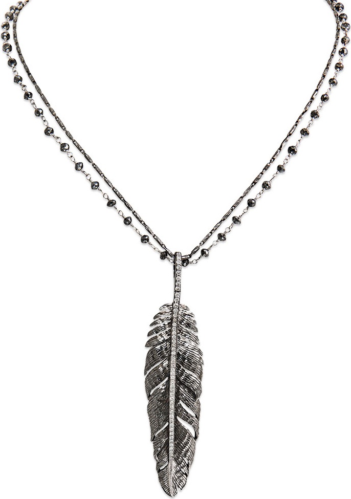 10592447 Michael Aram Подвеска на цепочке "Перо" (серебро, 925пр) Серебро 925 