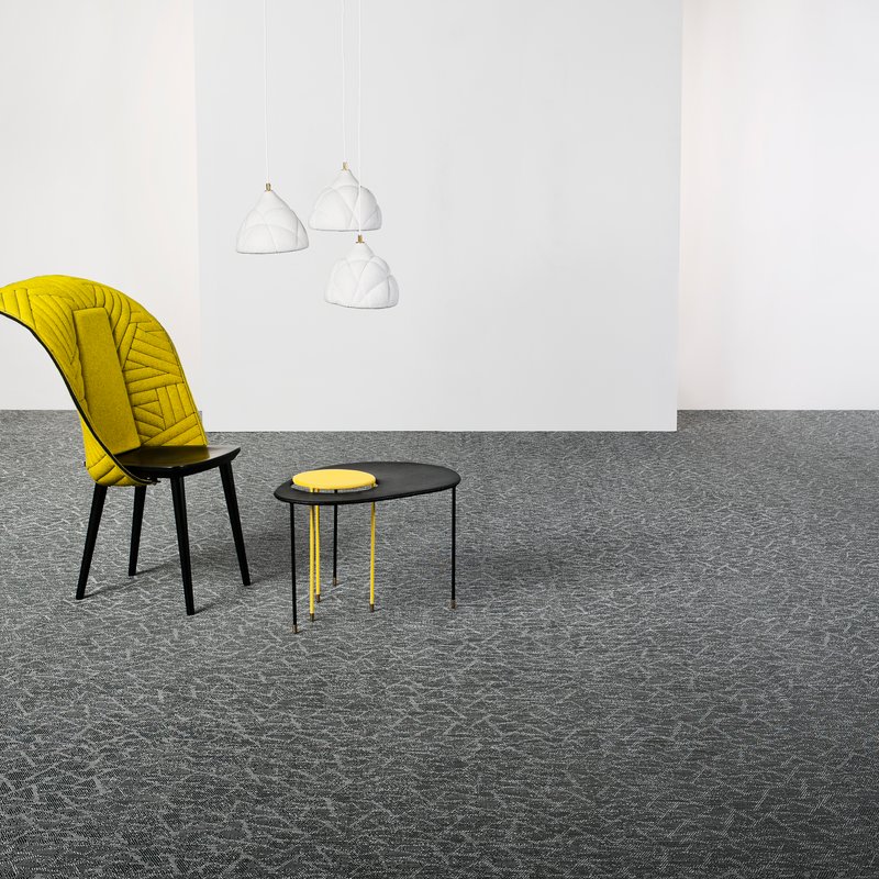 Bolon Graphic  Напольное покрытие виниловый пол Texture Black  - Вид №4