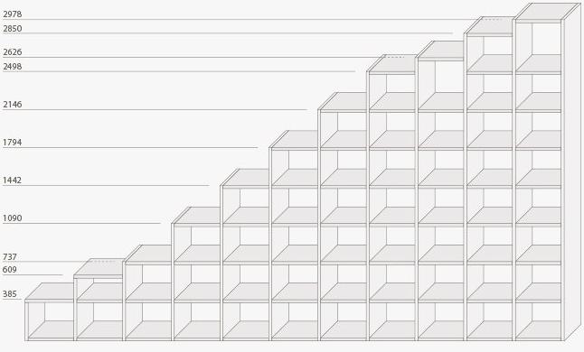 Lema Модульный модульный книжный шкаф на заказ sun-id-1360727 - Вид №56