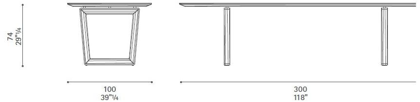 Poltrona Frau Прямоугольный стол из массива дерева La collezione - tavoli e sedie sun-id-1487414 - Вид №11