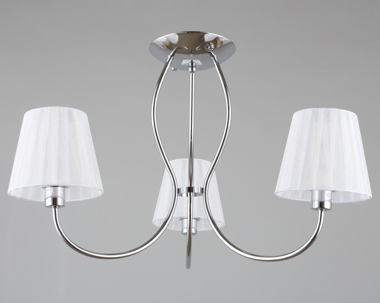 Потолочная люстра Omnilux Pontinia OML-65207-03 OMNILUX PONTINIA 328316 Белый;хром  - Вид №2