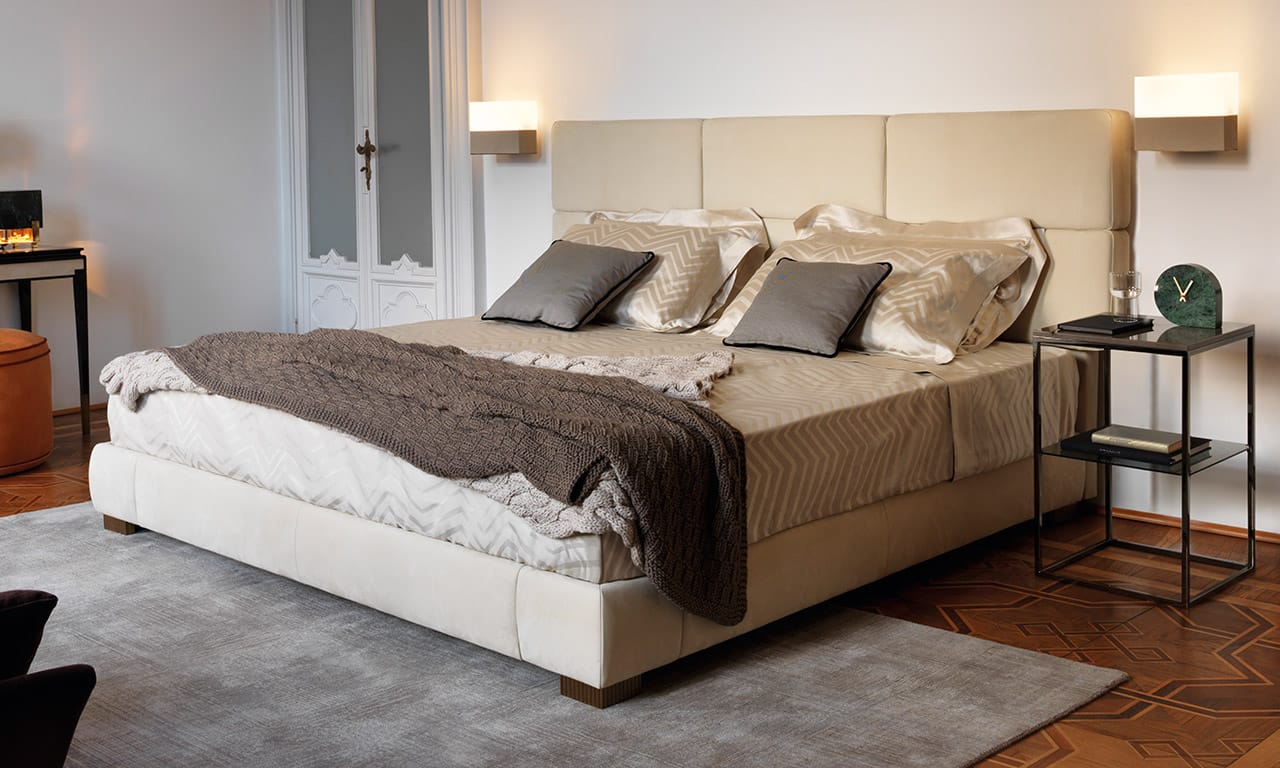 Двуспальная кровать из ткани с мягким изголовьем OAK Милан ARCH-00050088 - Вид №2