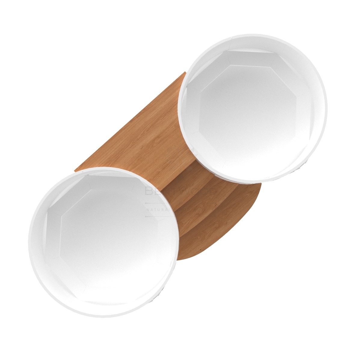 2105 Подиум на 2 купели D 1.8 дуб натуральный Alyarus  - Вид №2