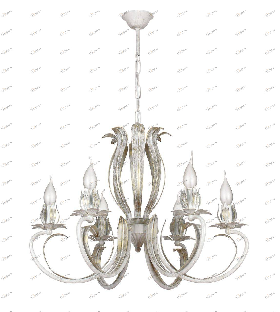 Люстра дизайнерская Blhojofsdy белая 10104-6L SUPERNW ДИЗАЙНЕРСКИЕ, СВЕЧИ 056679 Белый 