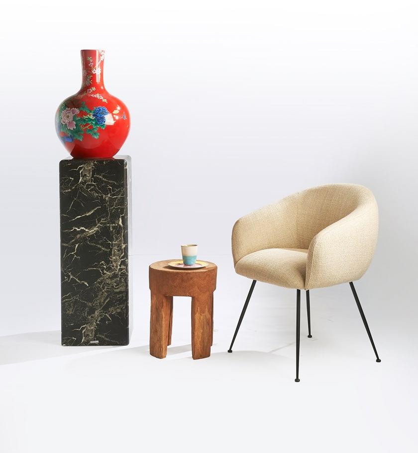 Pols Potten Стул из ткани с огнестойкой обивкой Buddy 555-020-021 - Вид №5