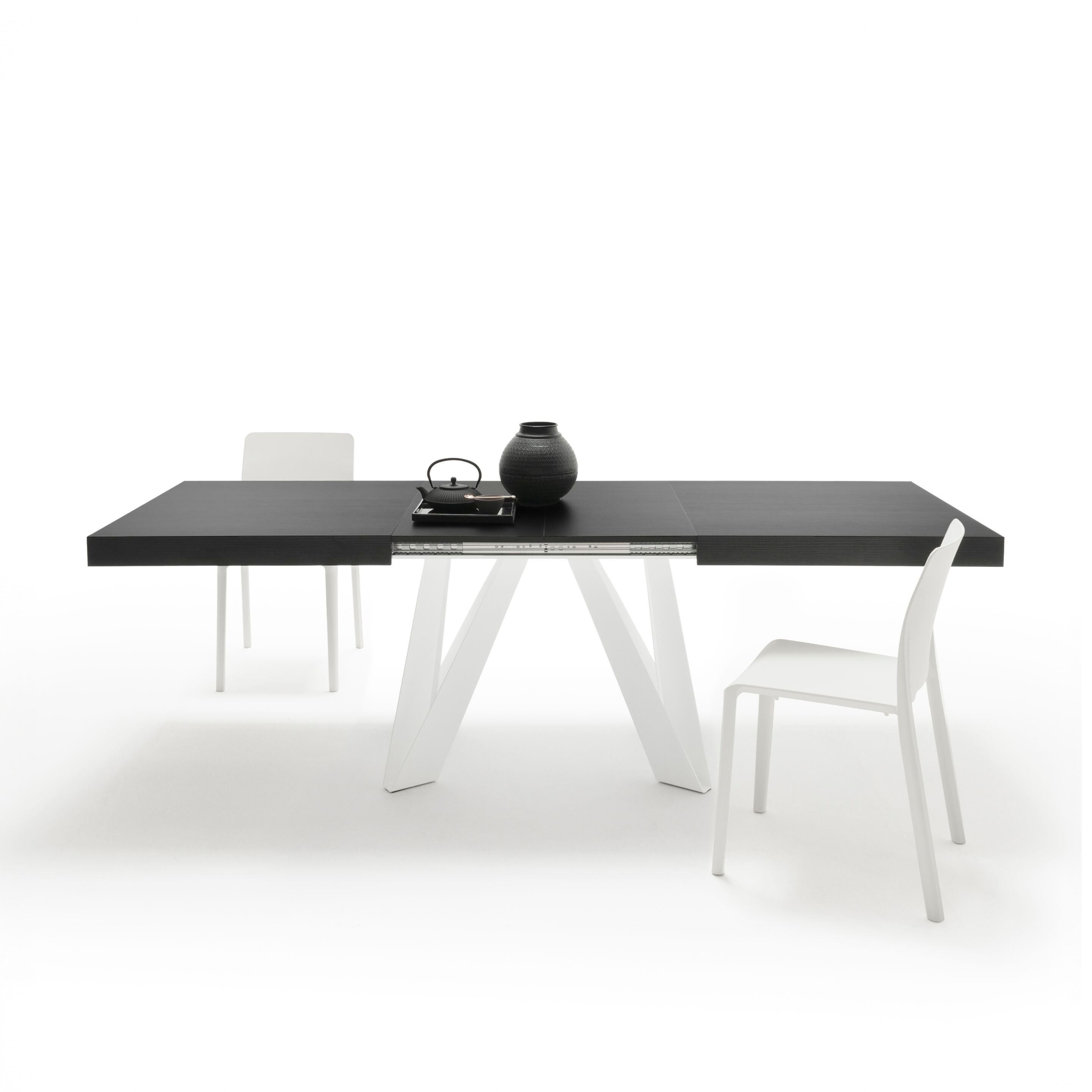 Выдвижной прямоугольный стол из железа с меламиновой столешницей Mobili Fiver ROMINA ARCH-00069646 - Вид №49