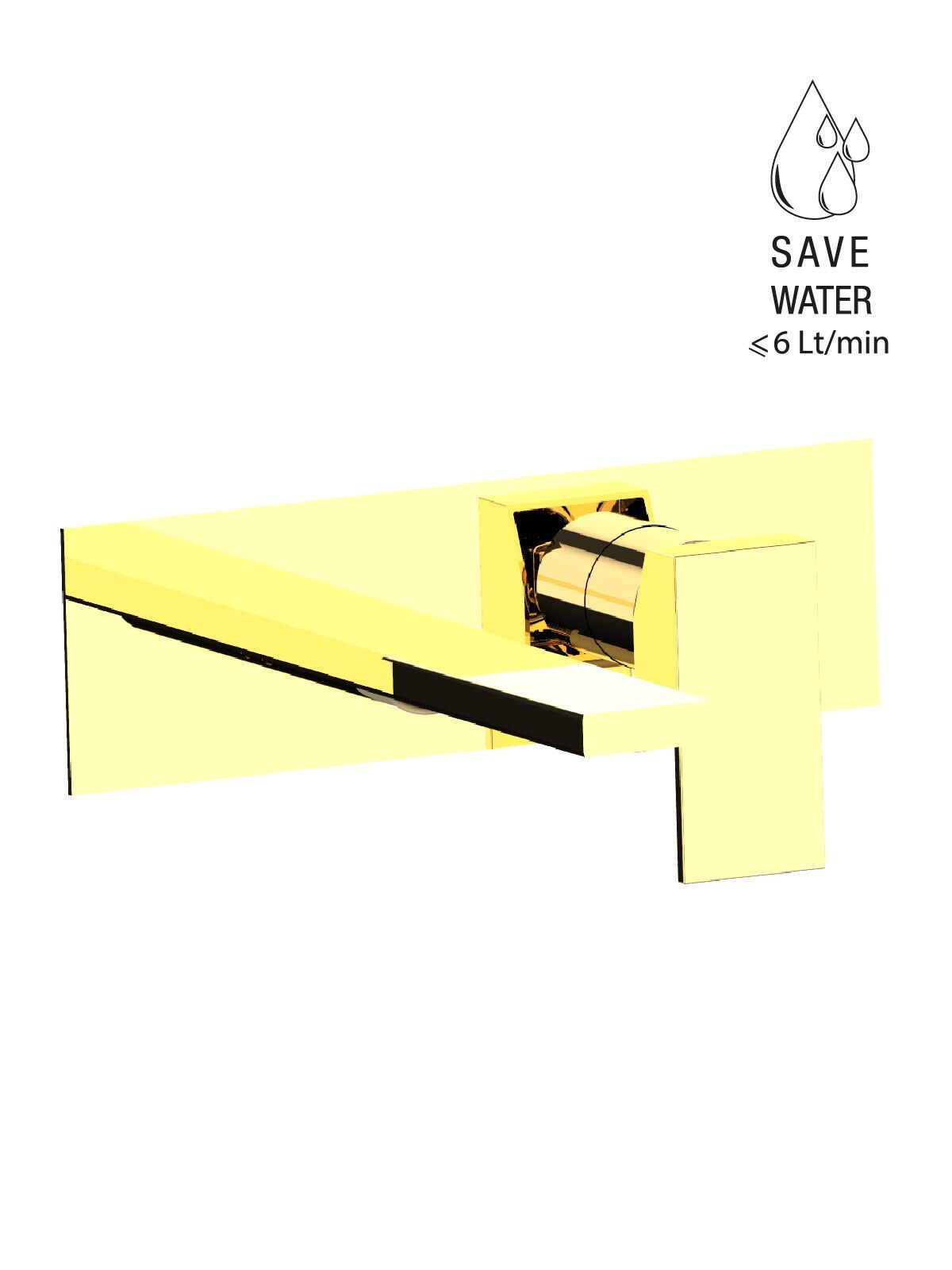 Настенный смеситель для раковины с пластиной без слива Rubinetterie Frattini Vita Due ARCH-00054452 - Вид №30