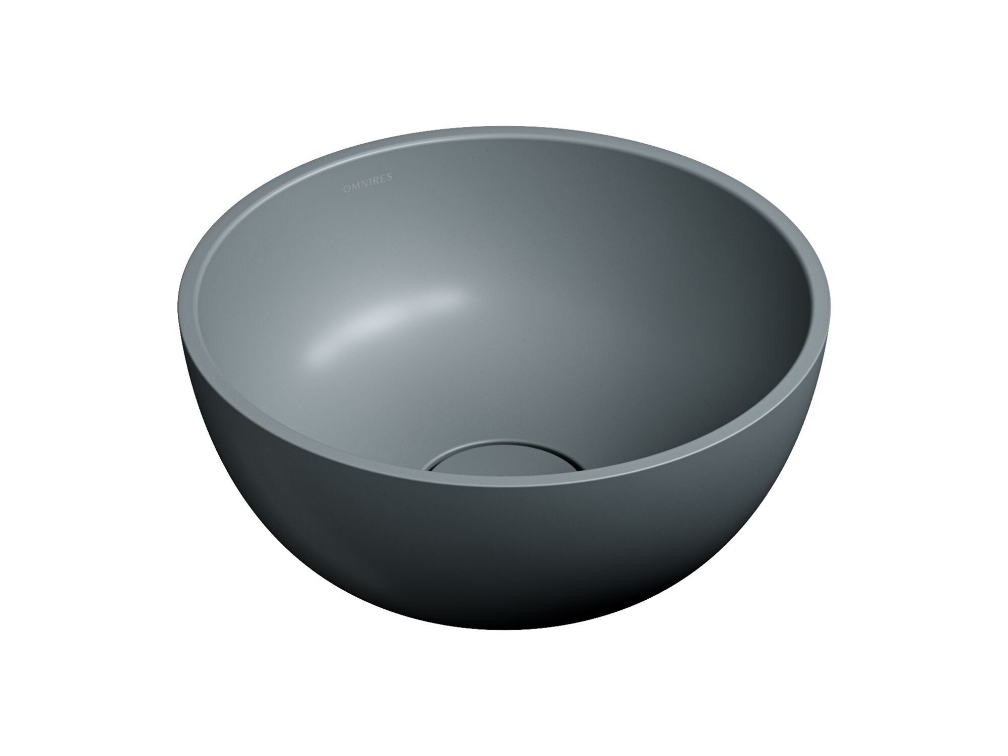 Круглый умывальник из композитного материала OMNIRES SHELL M+ SHELL350UN ARCH-00125635