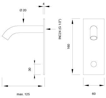 Ceadesign Излив с инфракрасным датчиком присутствия Infrared taps Mil 08 r - Вид №1