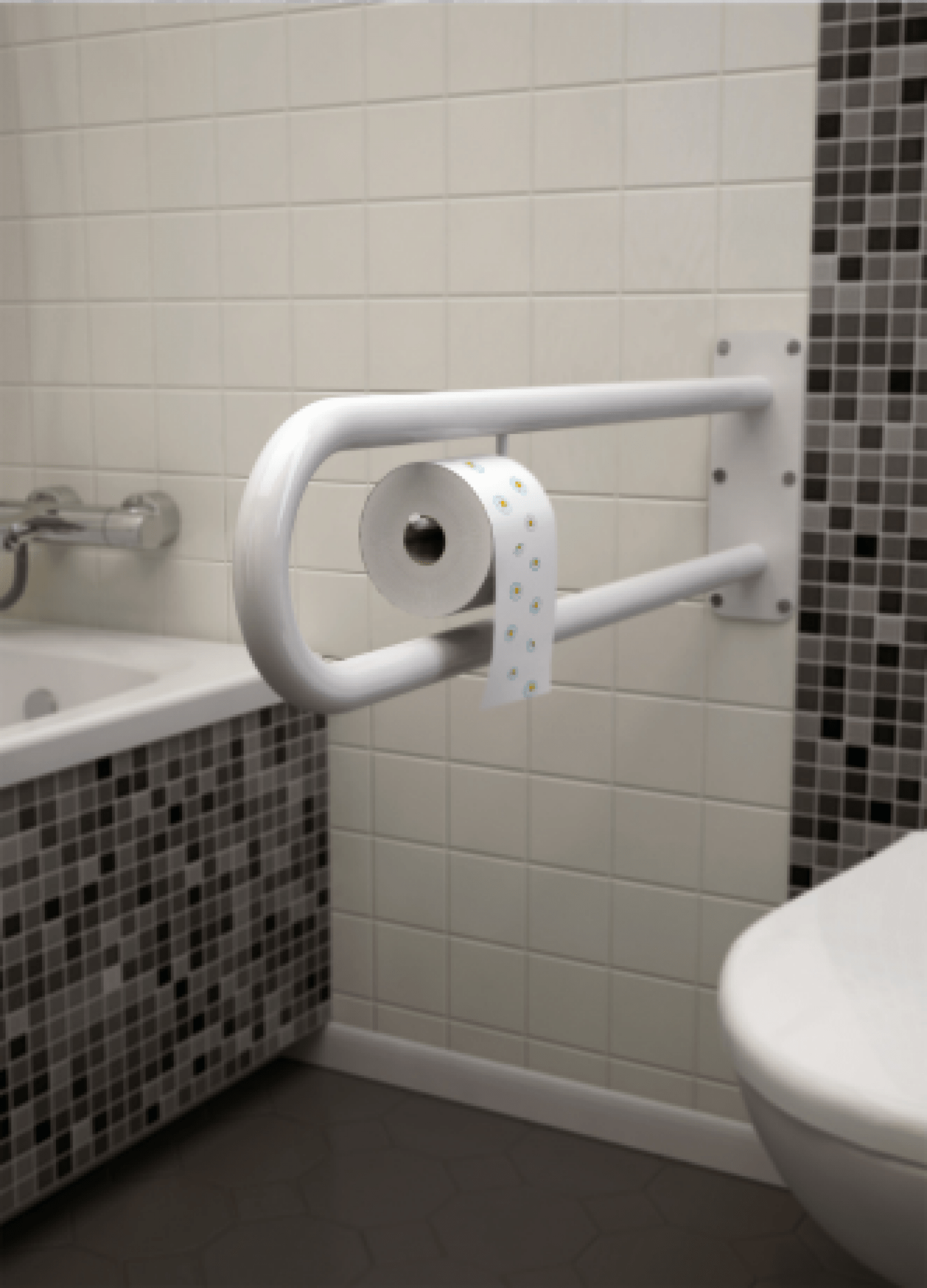 Сантехнические аксессуары WBUSR008 Настенная ручка с рейлингом Terma 38x20  - Вид №8