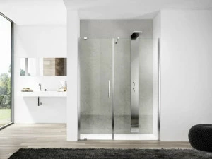 DISENIA Душевая кабина в нише с распашной дверцей и неподвижной стороной Slim Slpl+slfl