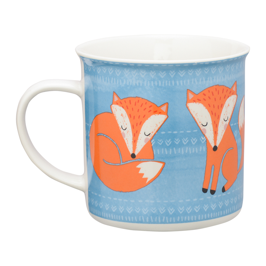 P_0059.596B Кружка woodland animals 420 мл голубая Price&Kensington  - Вид №3