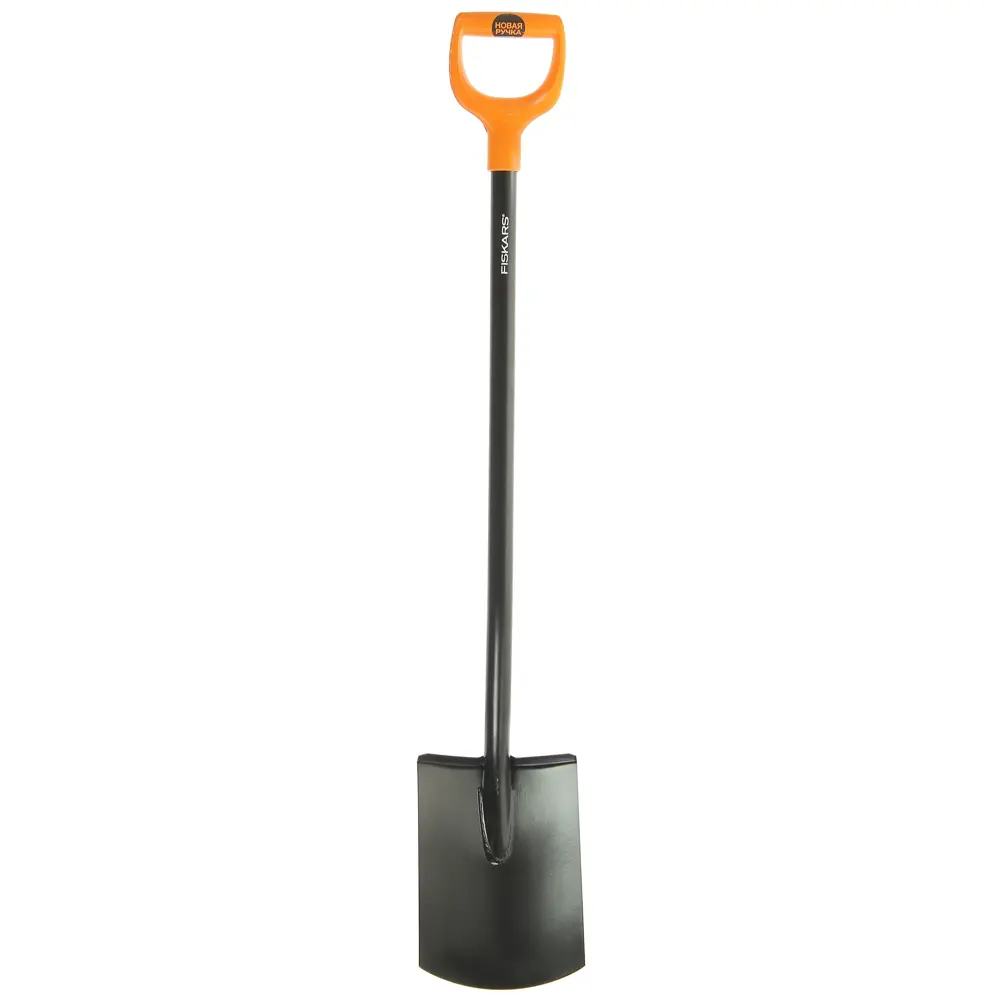 Лопата штыковая прямоугольная Fiskars SolidTM 116 см сталь, с черенком 81955973 STLM-2000227  - Вид №1