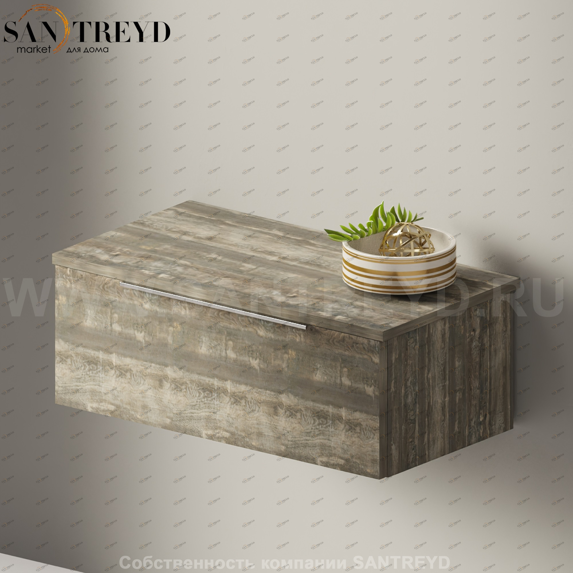 Flaminia BOX Настенная тумба 70 см с 1 ящиком BX296.WE Ceramica Flaminia BX296WE