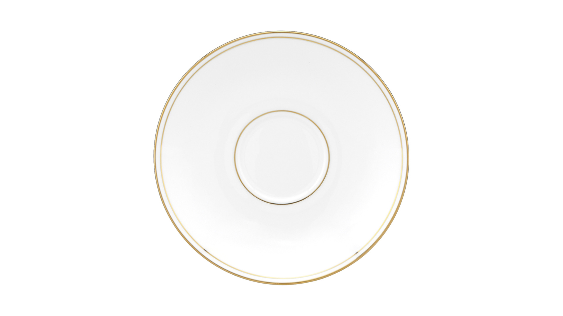 10665764 Lenox Набор из 2 чашек чайных с блюдцами Lenox "Федеральный,золотой кант" 180мл Фарфор костяной  - Вид №3