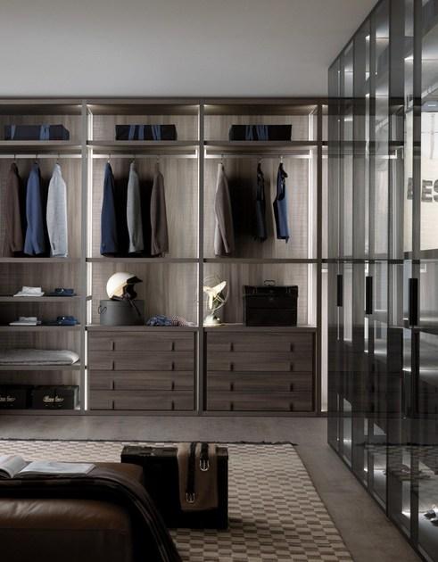 MisuraEmme Стеклянная модульная гардеробная на заказ Misuraemme sun-id-1432388 - Вид №1