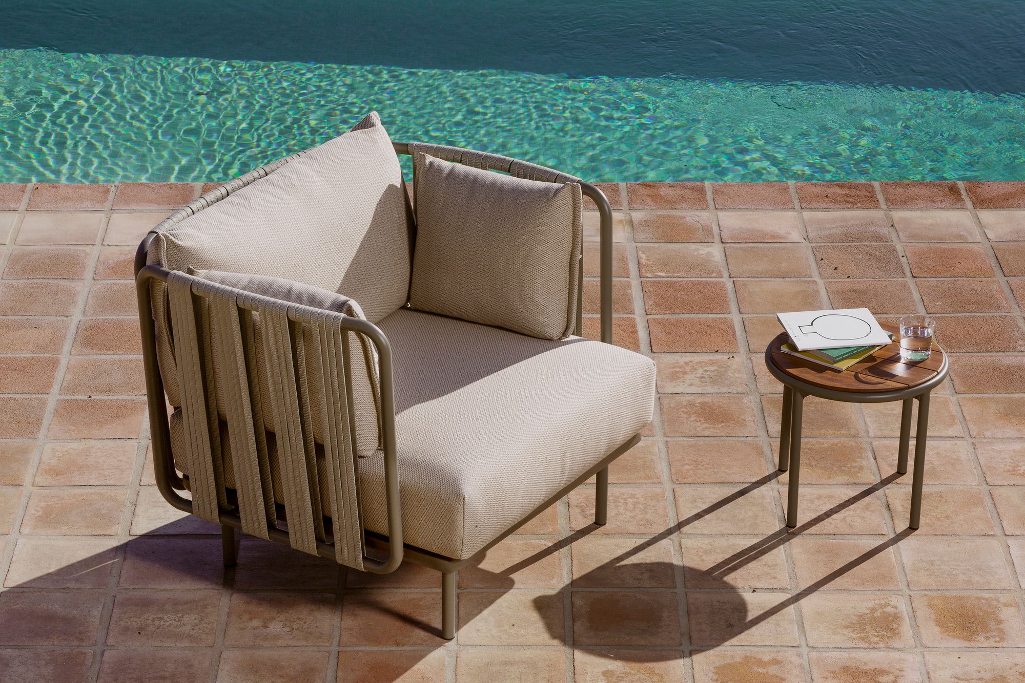 Низкий круглый стол из стали и дерева Bivaq Teja ARCH-00007516 - Вид №7