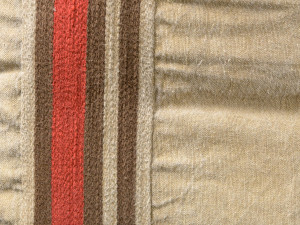 Прямоугольная подушка из льна и хлопка