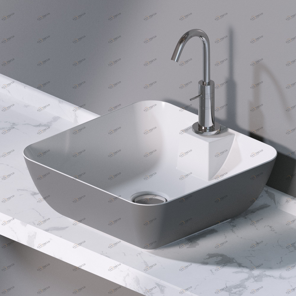 L606216 Накладная раковина на столешницу  прямоугольная A. e T. Italia ELITE AeT ITALIA