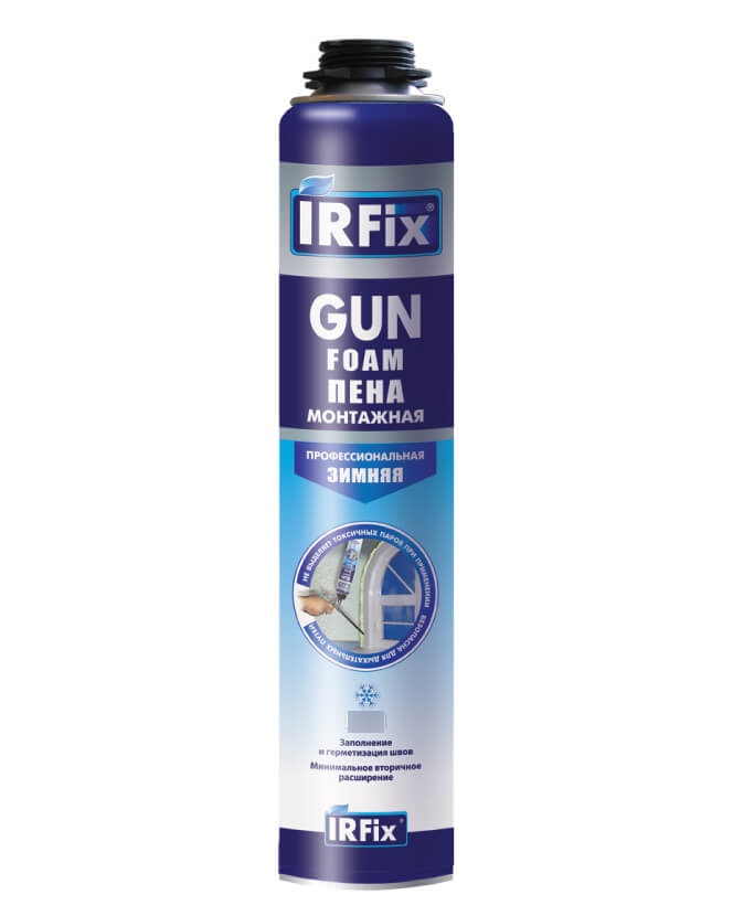 Пена монтажная IRFix GUN профессиональная зимняя 750мл 5397 - Вид №1