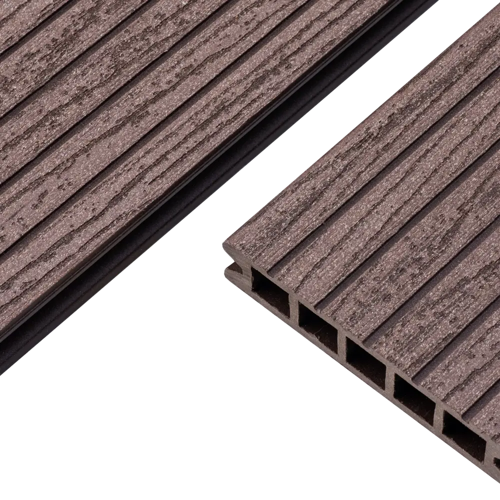 Террасная доска ДПК MultiDeck цвет Венге 3000x150x27 мм вельвет 0.45 м² 85473646 STLM-2094155 МУЛЬТИДЕК  - Вид №2