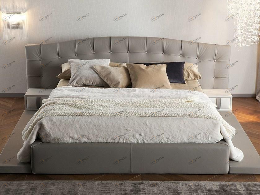 Chaarme Letti Кожаная кровать с тафтинговым изголовьем sun-id-1475729