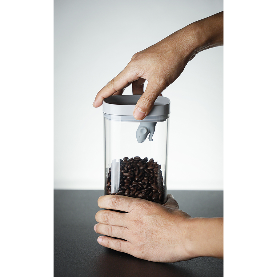 QL10346-CL-GY Контейнер для пищевых продуктов lucky mouse 1,2 л Qualy  - Вид №1